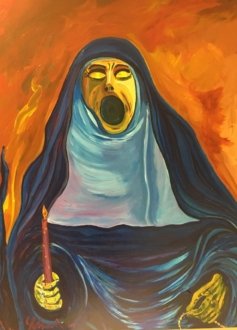 Screaming sister - Inspired in Munch by Vicente Ydrach