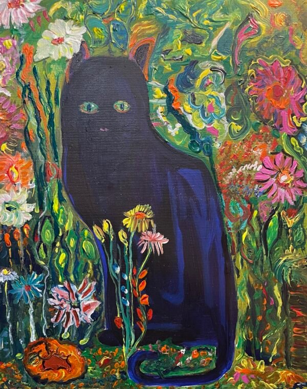 “Meaw Meaw, Cats Life”  <br> 16" x 20"